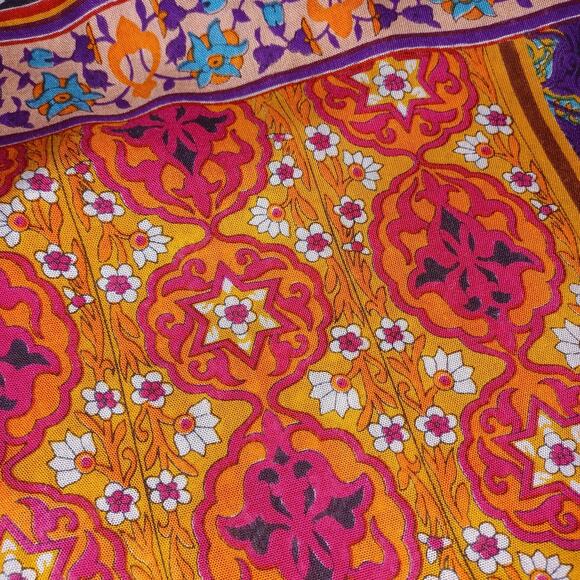 Anandas Collection Boho Tunic Dress XL Multi Color Tribal Hippie Cover Up Beach - Picture 12 of 12